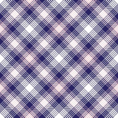 Moda tekstil ve grafikleri için uygun Pembe Donanma Sembol Kareli Tartan desensiz desen tasarımı