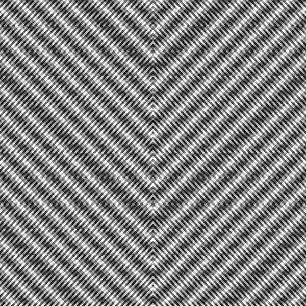 Chevron Plaid Tartán Texturizado Blanco Negro Diseño Patrones Sin Costuras — Archivo Imágenes Vectoriales