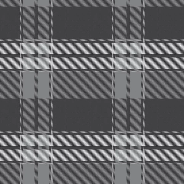 Zwart Wit Asymmetrisch Plaid Textuur Naadloos Patroon Geschikt Voor Mode — Stockvector