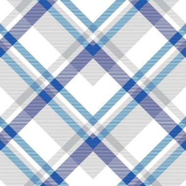 Mavi Sembol Ekose Tartan desenli Moda tekstil ve grafikleri için uygun kusursuz desen tasarımı