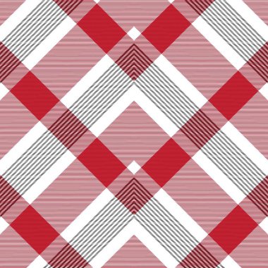Kırmızı Sembol Ekose Tartan desenli Moda tekstil ve grafikleri için uygun kusursuz desen tasarımı