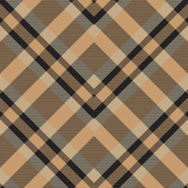 Brown Chevron Plaid Tartan Strukturiertes Muster Design Geeignet Für Modetextilien — Stockvektor