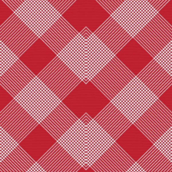 Red Chevron Plaid Tartan Textured Seamless Pattern Design Suitable Fashion — Stock Vector