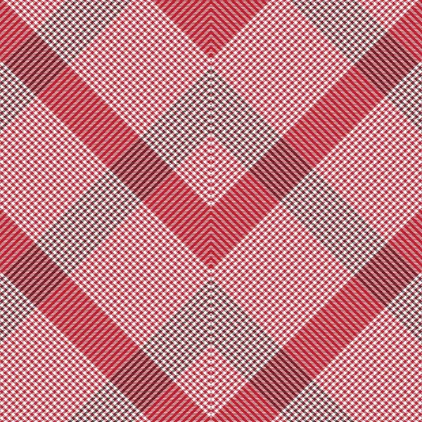 Plaid Chevron Rojo Tartán Texturizado Diseño Patrón Inconsútil Adecuado Para — Vector de stock