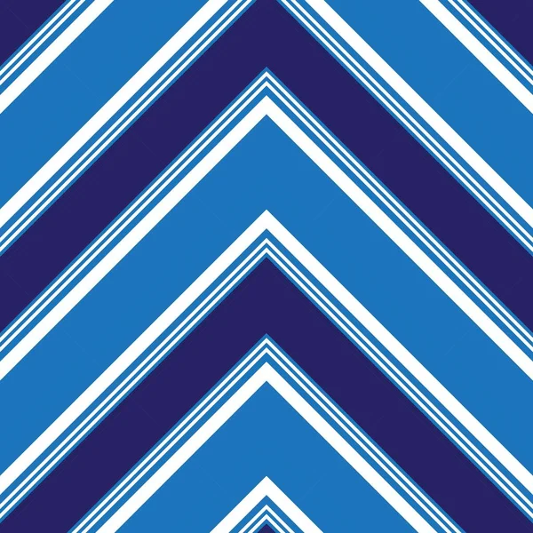 Blue Chevron Diagonal Striped Seamless Pattern Background Suitable Fashion Textiles — Stock Vector