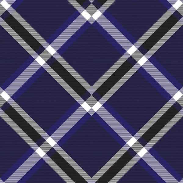 Azul Chevron Xadrez Tartan Texturizado Design Padrão Sem Costura Adequado — Vetor de Stock