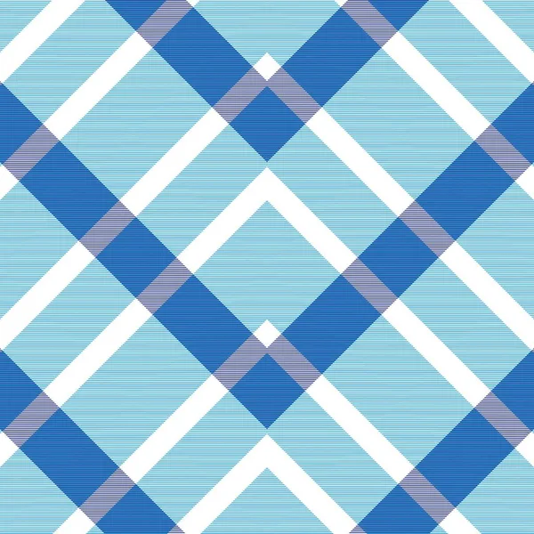 Blue Chevron Plaid Tartan Textured Seamless Pattern Design Κατάλληλο Για — Διανυσματικό Αρχείο