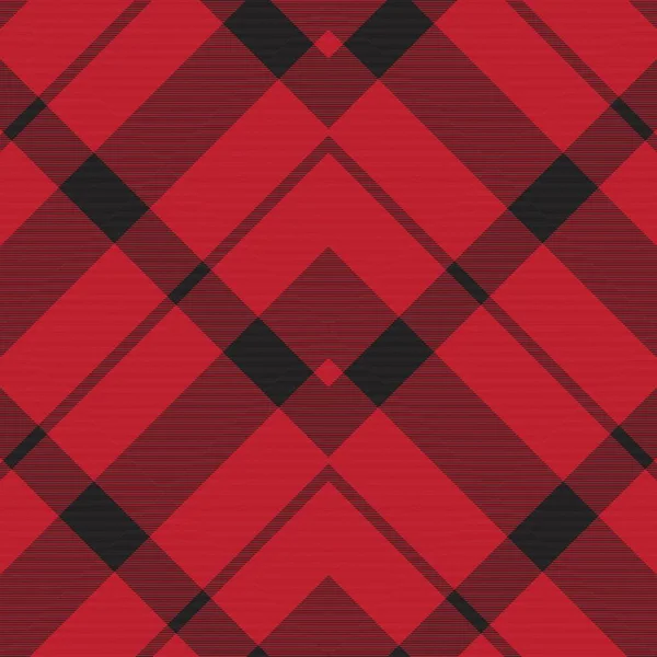 Red Chevron Plaid Tartan Textured Seamless — стоковий вектор