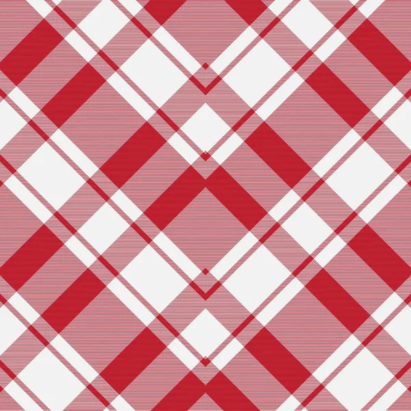 Red Chevron Plaid Tartan Texturiertes Nahtloses Muster Für Modetextilien Und — Stockvektor