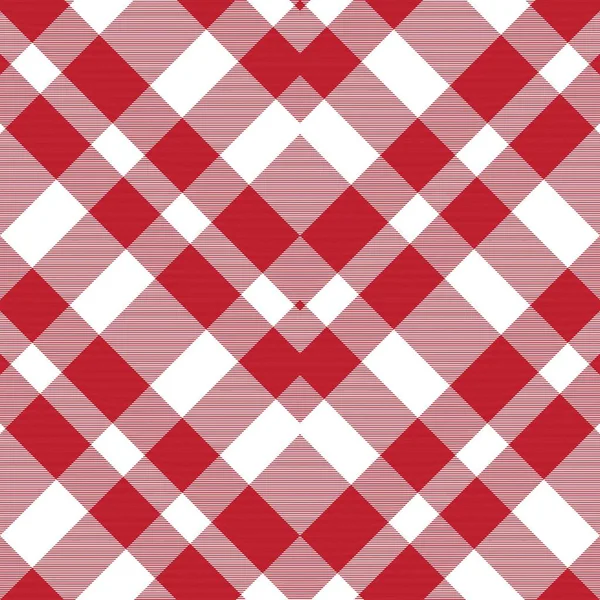 Red Chevron Plaid Tartan Texturiertes Nahtloses Muster Für Modetextilien Und — Stockvektor