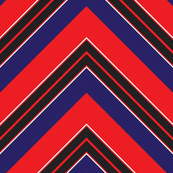 Red Chevron Diagonal Striped Seamless Pattern Background Suitable Fashion Textiles — Stock Vector