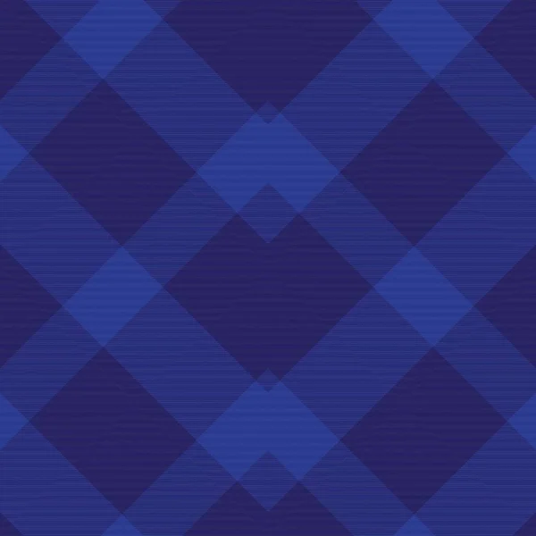 Azul Chevron Xadrez Tartan Texturizado Design Padrão Sem Costura Adequado — Vetor de Stock