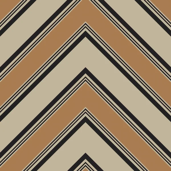 Brown Taupe Chevron Diagonal Striped Seamless Pattern Background Suitable Fashion — Stock Vector