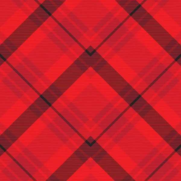 Red Chevron Plaid Tartan 그래픽에 디자인을 텍스처화 — 스톡 벡터