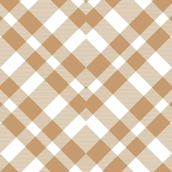 Bruin Chevron Plaid Tartan Textuur Dessin Geschikt Voor Mode Textiel — Stockvector