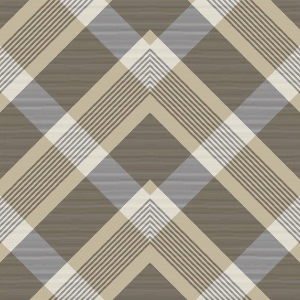 Brown Chevron Plaid Tartan Texturovaný Vzor Vhodný Pro Módní Textil — Stockový vektor