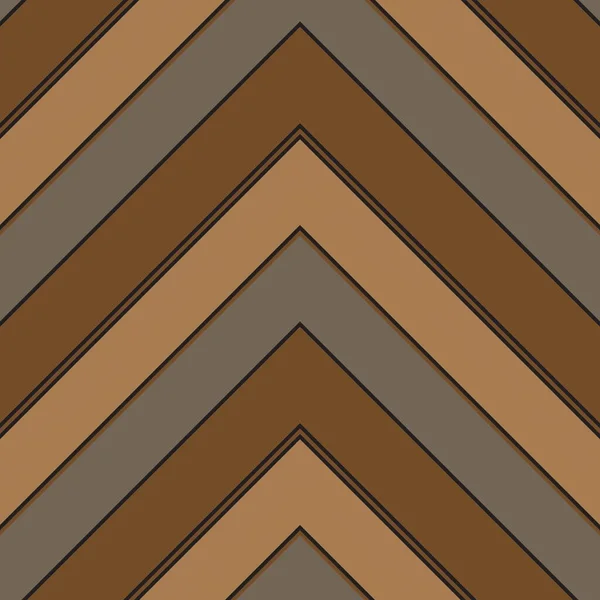 Brown Taupe Chevron Diagonal Striped Seamless Pattern Background Suitable Fashion — Stock Vector