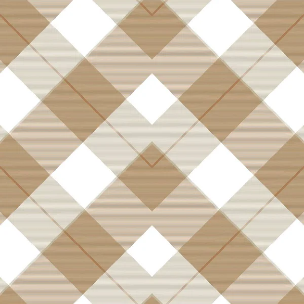 Tartan Carreaux Chevron Marron Texturé Motif Design Adapté Pour Les — Image vectorielle