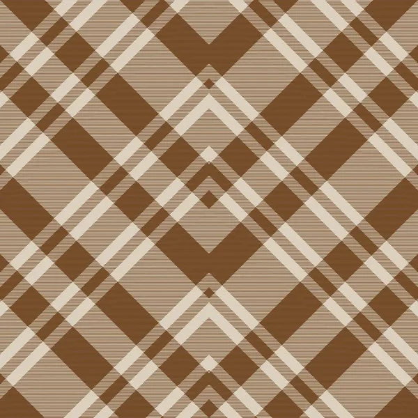 Brown Chevron Plaid Tartan Texturovaný Vzor Vhodný Pro Módní Textil — Stockový vektor