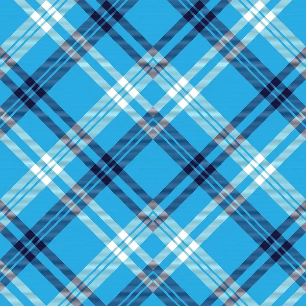 Blue Chevron Plaid Tartan Textured Seamless Pattern Design Suitable Fashion — Stock Vector