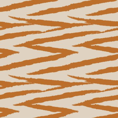 Moda baskıları, ev eşyaları, grafikler, arka planlar için kahverengi fırça desenli kürk deseni tasarımı