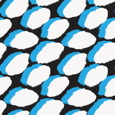 Moda baskıları, ev eşyaları, grafikler, arka planlar için mavi fırça desenli kürk deseni tasarımı