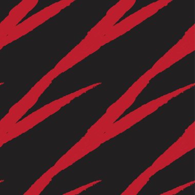 Moda baskıları, ev eşyaları, grafikler, arka planlar için kırmızı fırça desenli kürk deseni tasarımı