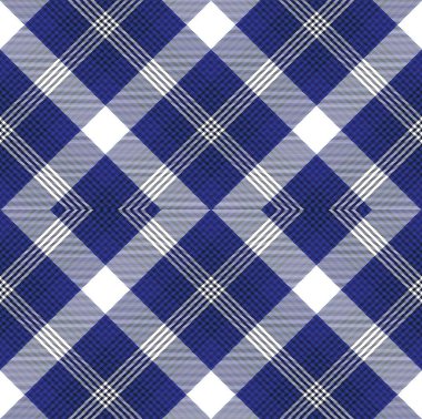 Mavi Argyle Ekose Tartan Moda tekstil ve grafikleri için desensiz desen tasarımı