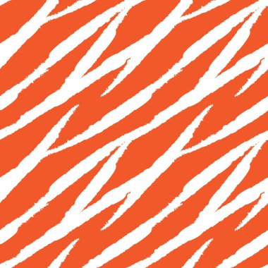 Moda baskıları, ev eşyaları, grafikler, arka planlar için turuncu fırça desenli kürk deseni tasarımı