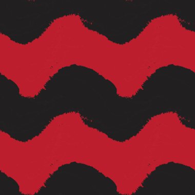 Moda baskıları, ev eşyaları, grafikler, arka planlar için kırmızı fırça desenli kürk deseni tasarımı