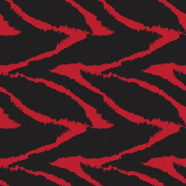 Red Brush Stroke Disegno Del Modello Pelliccia Stampe Moda Articoli — Vettoriale Stock