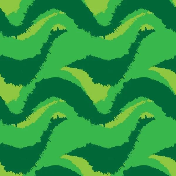 Зеленый Мазок Кисти Рисунок Меха Рисунок Модных Принтов Домашней Утвари — стоковый вектор