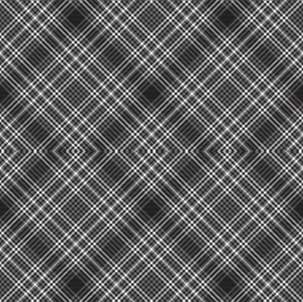 Black White Argyle Plaid Tartan 그래픽에 Seamless 디자인 텍스처 — 스톡 벡터