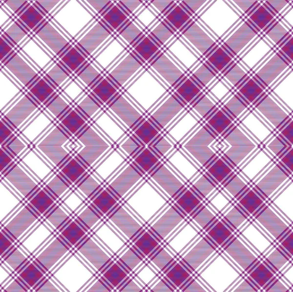 Argyle Roxo Xadrez Tartan Texturizado Design Padrão Sem Costura Adequado — Vetor de Stock