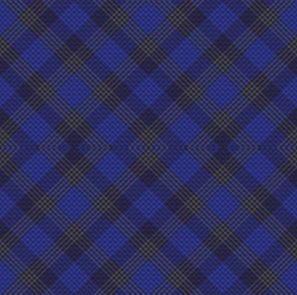 Blue Argyle Plaid Tartan Textured Seamless Pattern Design Fashion Textiles — Stock Vector