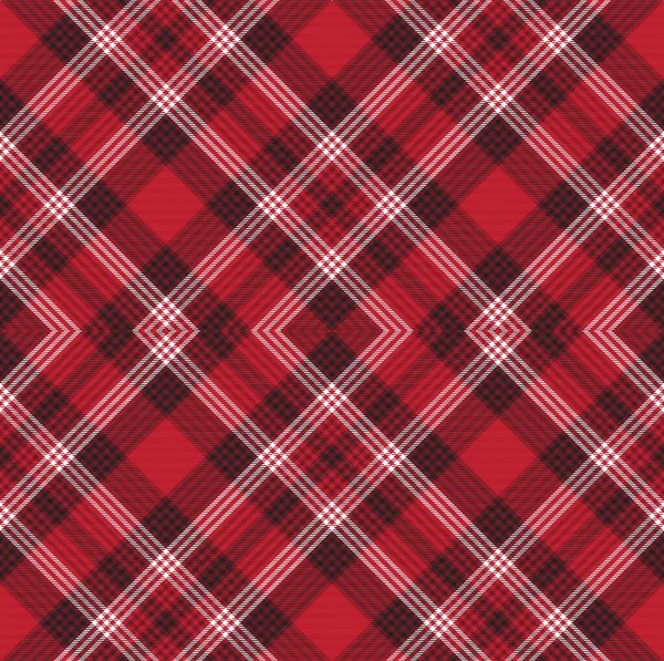 Red Argyle Plaid Tartán Texturizado Diseño Patrones Sin Costuras Para — Archivo Imágenes Vectoriales