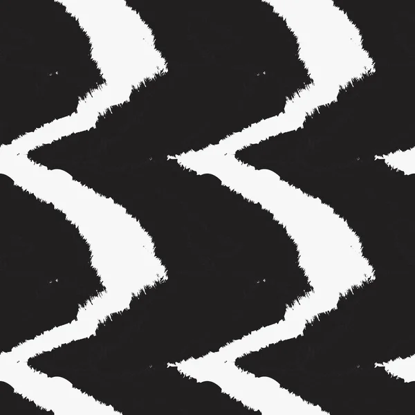 Zwarte Witte Penseelstreek Bont Patroon Ontwerp Voor Mode Prints Homeware — Stockvector