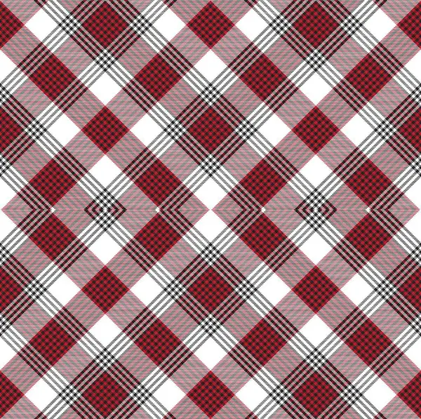 Red Argyle Plaid Tartan Textured Seamless Pattern Design Fashion Textiles — Stock Vector