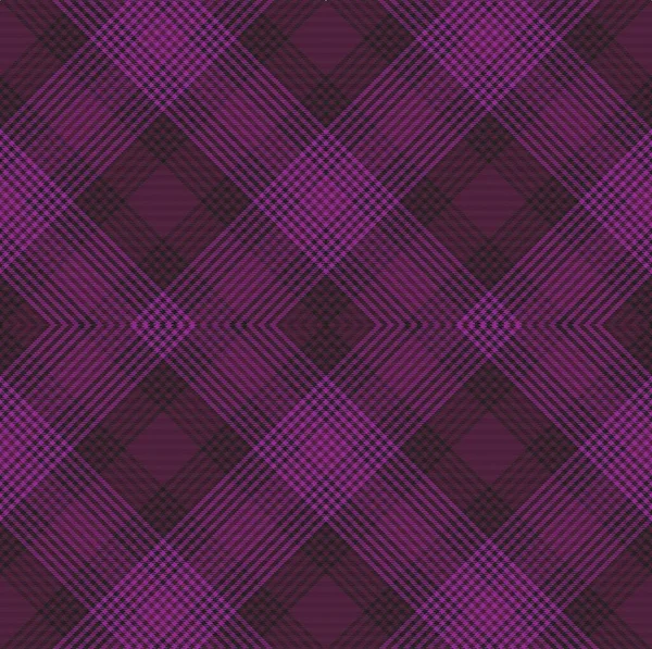 Argyle Roxo Xadrez Tartan Texturizado Design Padrão Sem Costura Adequado — Vetor de Stock