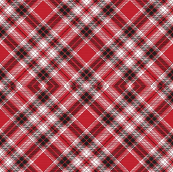 Argyle Vermelho Xadrez Tartan Texturizado Design Padrão Sem Costura Para — Vetor de Stock