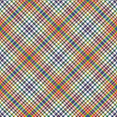 Gökkuşağı Sembol Ekoseli Tartan. Moda tekstil ve grafikleri için uygun desensiz desen tasarımı.