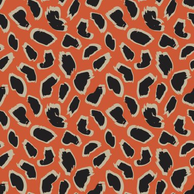 Moda tekstil, grafik ve el sanatları için Kahverengi Hayvan Leoparı Kusursuz Desensiz Arkaplan