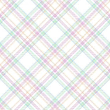 Gökkuşağı Pastel Sembol Ekoseli Moda tekstil ve grafikleri için uygun desensiz desen tasarımı