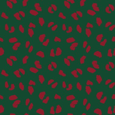 Moda tekstil, grafik ve el sanatları için Noel Hayvanları Leoparı Kusursuz Desenli Arkaplan