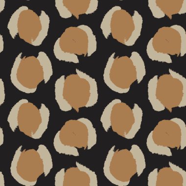 Moda tekstil, grafik ve el sanatları için Kahverengi Hayvan Leoparı Kusursuz Desensiz Arkaplan