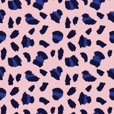 Moda tekstil, grafik ve el sanatları için Pembe Deniz Hayvanı Leoparı Kusursuz Desenli Arkaplan