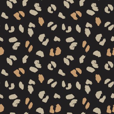 Moda tekstil, grafik ve el sanatları için Kahverengi Hayvan Leoparı Kusursuz Desensiz Arkaplan