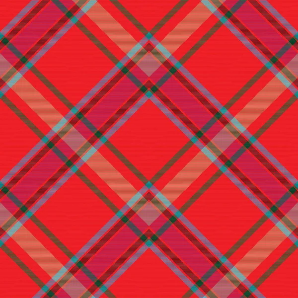 Colorido Chevron Plaid Tartan Texturizado Diseño Patrón Sin Costuras Adecuado — Archivo Imágenes Vectoriales