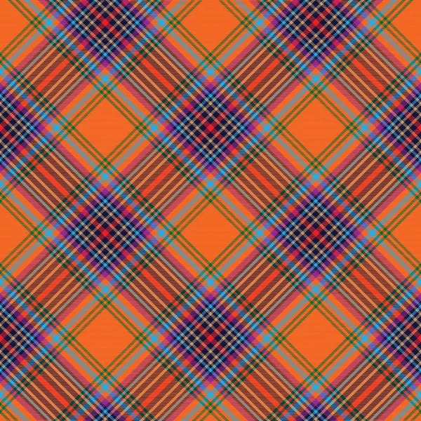 Colorido Chevron Plaid Tartan Texturizado Diseño Patrón Sin Costuras Adecuado — Vector de stock