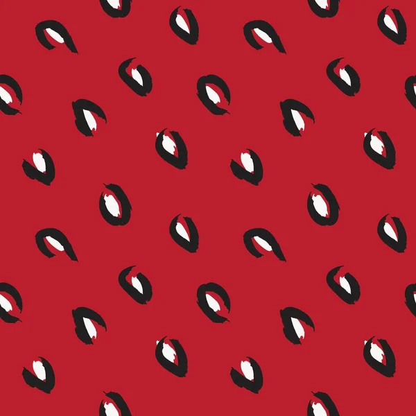Red Animal Leopard Seamless Pattern Arrière Plan Pour Textiles Mode — Image vectorielle